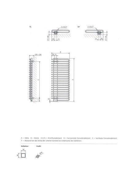 Chauffage central Michelle 1620x400