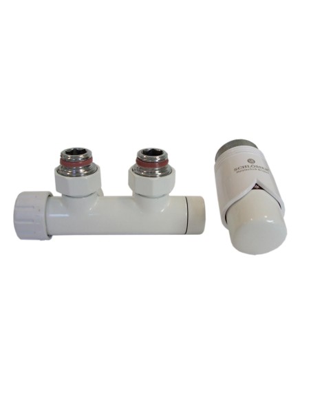 Raccord droit blanc 180°