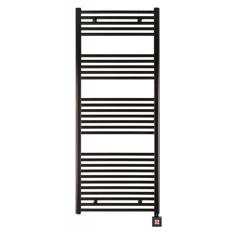 Radiateur sèche-serviette H180x60cm noir mat