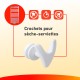 Patères en V blanches pour sèche serviette