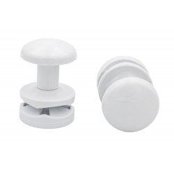 Patères pour sèche serviette Blanc, Noir, Chrome