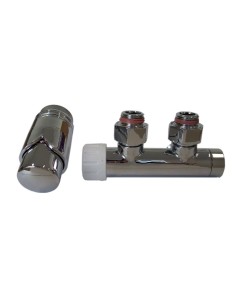 Raccord équerre chrome droite