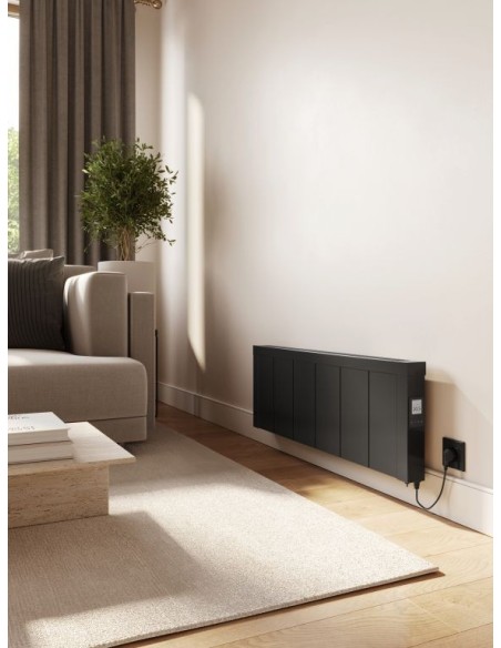 Radiateur inertie noir "FLAT" TECHNOTHERM