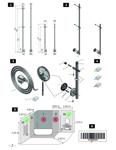 Barre sèche serviette électrique