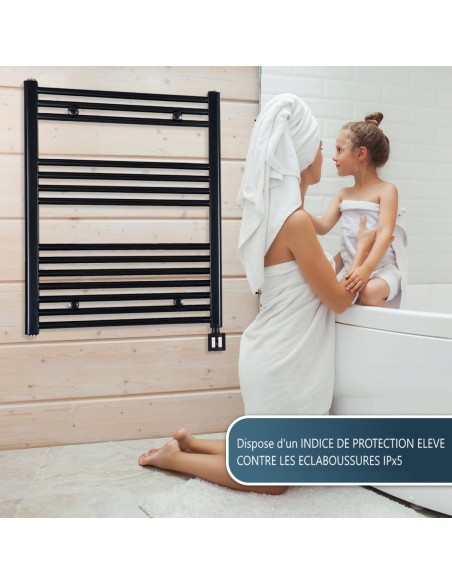 seche serviette electrique noir