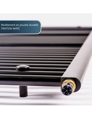 seche serviette electrique noir